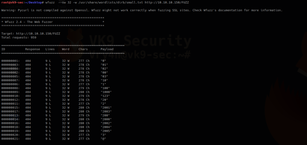 wFuzz how to | VK9 Security