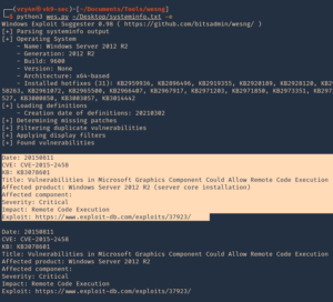 windows exploit suggester